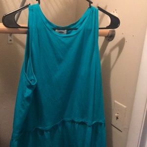 Teal old Navy ruffle tank
